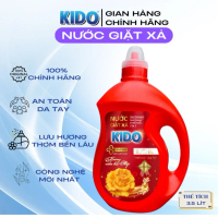 Nước Giặt Xả Cao Cấp KIDO 3,5 Lít - Làm Sạch Ngát Hương,Chăm Sóc Quần Áo Tuyệt Vời