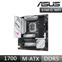 ASUS 華碩 ROG STRIX B760-G GAMING WIFI 主機板+華碩 DUAL-RTX4070-O12G WHITE 顯示卡(組合4-6)