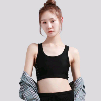 breast binder sport bra pushup bra perata dada untuk olahraga model half tanktop Crop