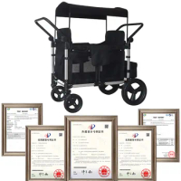 JXB Cute Crib Bassinet Handle Shopping Bag Generation Foldable Canopy Umbrella Quad Baby Wagon Stroller