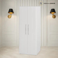 【米朵Miduo】2.7尺兩門塑鋼衣櫥 衣櫃 防水塑鋼家具