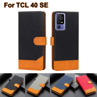Magnetic Phone Cases For TCL 40 SE Case Wallet Card Holers Book Stand Flip Cover For Capinha TCL 40SE TCL40SE 6156A 6156A1 Funda