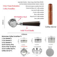 51mm Bottomless Coffee Portafilter for Homix Hibrew h11 Oster Cecotec Phico Brayer br1101 Coffee Machine Barista Tools