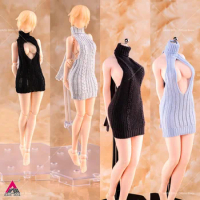 HASUKI SD06 SD07 1/12 LD06 LD07 1/6 Backless Hip High Collar Sweater Dress Clothes Model Fit 6''/12'' Female Action Figure