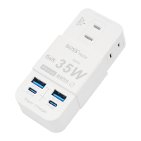 BOSS 氮化鎵 PD+QC 35W 智慧型極速充電2P插座