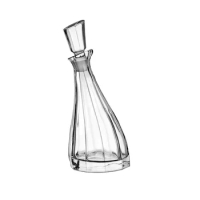 Crystal Lead-Free Whiskey Decanter, Liquor Glass, Alcohol Bottle with Glass Stopper, Classical Fashion, 800ml