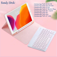 Flip Keyboard for Samsung Tab A11/ S9 Plus/ S9 FE/ S7 FE/ S8/ Plus/ A9 / A7 Lite/ A8 Wireless Keyboa