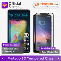 Protego 3D Compatible With Xiaomi Redmi Note 6 Pro Full Cover Tempered Glass Screen Protector