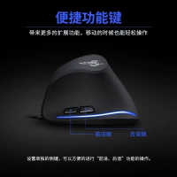 垂直立式滑鼠大號有線創意辦公游戲手持側握立人體工學設計滑滑鼠