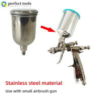 Stainless Steel Cup On The Pot Spray Gun ANEST LPH 80 Spray Gun Can 125CC For Japan Iwata Small Pneumatic Spray Gun Accessories