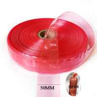 5CMX5/10Meters Casings for Sausage Shell Sausage Stuffer Food Grade Hot Dog Plastic Casing Wide Tranparent Red Ham Kitchen Tools