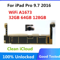 Original Unlocked For iPad Pro 9.7 2016 A1673 WiFi Version Motherboard Logic Board Full Chips Free iCloud 32GB 64GB 128GB