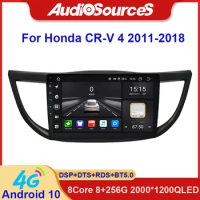 7862S-V10 8+256G 2K QLED Car Radio Multimedia Video Player Navigation Stereo GPS Android 10 For Honda CRV CR-V 4 RE RM 2011-2018