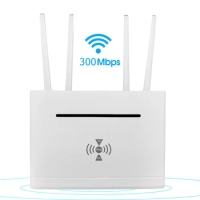 4G LTE WIFI Router 300Mbps 4G SIM Card WiFi Router 4 External Antenna Wireless Modem WAN LAN