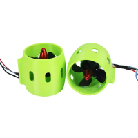 2pcs DC 12V-24V Underwater Jet Boat 4 Blade CW CCW Thruster Engine for DIY RC Robot Decoy Nest Boat 
