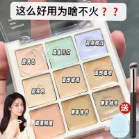Concealer, Sembilan Warna, Menutup Kemerahan dan Jeragat, Ringan, Kesan Solekan Tiga Dimensi, Sesuai