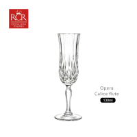 【RCR】無鉛水晶玻璃笛型香檳杯 紅白酒杯 高腳杯(OPERA130ml 氣泡酒杯 KAYEN)
