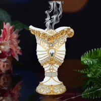 Newest Arabic Incense Burner Creative Resin Bakhoor Burners Mubkhara Frankincense Cone Incense Holder for Aromatherapy Ramadan