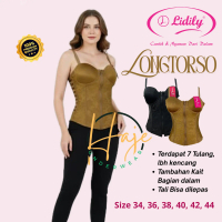 Lidily Longtorso Kamisol Premium Corset Bra Pelangsing Dalaman Kebaya Size 34-44 Bahan Lembut Adem N