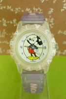 【震撼精品百貨】米奇/米妮 Micky Mouse 手錶-米奇全身圖案-紫色透明錶帶*15700 震撼日式精品百貨