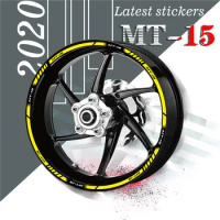 New sale Motorcycle tyre Stickers inner wheel reflective decoration decals for YAMAHA YAMAHA MT-15 mt 15 mt15