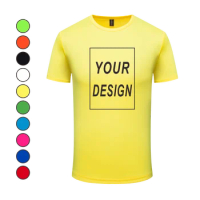 Quick-drying Custom T Shirt Make Your Design Logo Text Men Women Print Original Design Gifts Tshirt