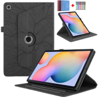 Tablet Coque For Samsung Galaxy Tab A7 Lite Case 8.7 inch Embossed Tree Rotation Shell For Samsung Tab A7 Lite 2021 8.7 Cover