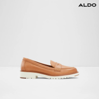 【ALDO】IBREDA-簡約品味真皮樂福平底鞋-女鞋(棕色)