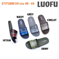 E7172BRE141 LUOFU ORIGINAL jelly sandal cowok selop luofu karet import sendal pria