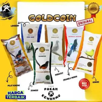 Goldcoin Pakan Voer Pur Burung Anis, Murai Batu, Wambie, Cucak Ijo dll 250 gram Seaweed