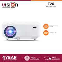 VISION T20 & S30Max H700 HD LED Projector,รองรับ1080P,HDMI USB Portable Cinema Beamer Projector