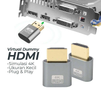 DZST Plug HDMI Virtual Dummy Port Adapter Mining 1.4 DDC EDID 4K UHD - DZ025