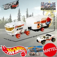 Hotwheels Super Rig Mobil Truk Trailer Angkut Mobil Desert Force Red Planet Transport Scrubba Dub Pu