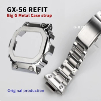 G-Refit GX56 Watch Band/Case GXW56 Metal Bezel GWX56BB Strap 316L Stainless Steel Silver Black Gold Rainbow Repal Tools