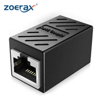 ZoeRax 2PCS RJ45 Coupler Ethernet Extender 1000Mbps, Cat7 Cat6 Cat5e Ethernet Cable Extender Ethernet Adapter LAN Connector