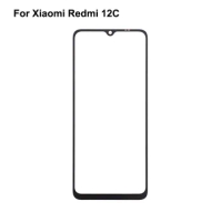 Parts For Xiaomi Redmi 12C touch Screen Outer LCD Front Panel Screen Glass Lens Cover Without Flex Cable For Xiaomi Redmi 12 C