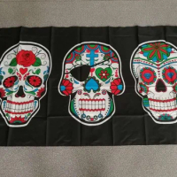 RIRATE 60x90cm 90x150cm Follower Jolly Roger Skull Bone Flag