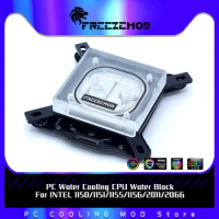 FREEZEMOD PC Water Cooling CPU Water Block For INTEL 1150/1151/1155/1156/2011/2066,Transparent CPU Cooler,INTEL-PM3D