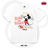 Power 7 Shop เสื้อยืดการ์ตูน Mickey Mouse คอลเลคชั่น \Mickey Mondays\"  ลิขสิทธ์แท้ DISNEY (MK-101) 