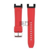 Fluorine Rubber Watch band Strap with Adapters Connector for Casio MTG-B2000