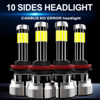 H7 LED Mini Canbus H4 H1 HB3 HB4 9012 Turbo Bi 360 LED Light for Cars H11 9005 Car Headlight Bulb Auto Ice Fog Lamp 6000K
