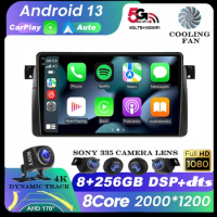 Android 13 Car Radio For BMW E46 M3 1998-2006 Multimedia Video Player 2Din 4G WIFI GPS Navigation Carplay Head unit 360 Camera