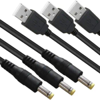 3 Packs 3FT USB 2.0 A Male to DC 4.0mm x 1.7mm 5 Volt DC Barrel Jack Power Cable for Sony PSP 3000 2000 1000,Tablet,Cellphone