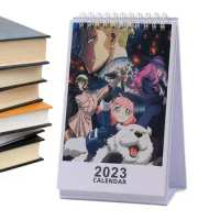 2023 SPYxFAMILY Creative Desk Calendar Cute Anime Desktop Decoration Notes Calendar Gift Loid Forger Anya Forger Yor Forger
