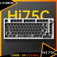 Hi75C Mechanical Keyboard 3Mode/Wired kit Hot Swap With Knob RGB Aluminium Alloy Gasket Hi75C Keyboa