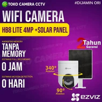EZVIZ HB8 KAMERA CCTV WIFI WIRELESS IP CAMERA BATERAI TANPA KABEL KAMERA + PANEL TANPA MEMORY
