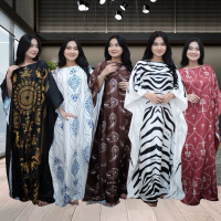 KAFTAN BY RATU AULIA STARCLOUDS Motif Panjang - Lebaran, Gamis, Dress, Rayon, Muslim, Atasan, Katun,