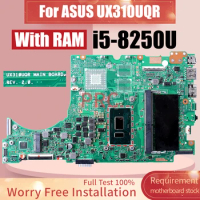 REV.2.0 For ASUS UX310UQR Laptop Motherboard SR3LA i5-8250U With RAM Notebook Mainboard