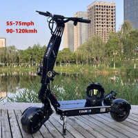 Rider 7 72V 8000W Folding Electric Scooter Bike Adults High Speed 11Inch Fat Tire 100Km 120Km Escooter Dual Motor From China