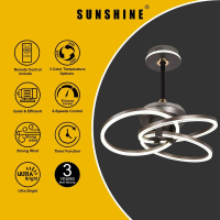 CFEB-100W LED 黑色風扇燈 100W 3000-6500K  #LED風扇燈 #LED吊燈 #LED天花燈 #家居燈飾#